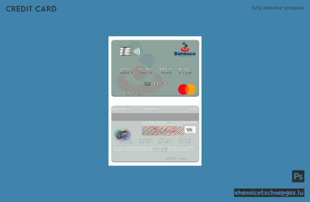 Venezuela Banesco Banco Universal Mastercard Beispielvorschau